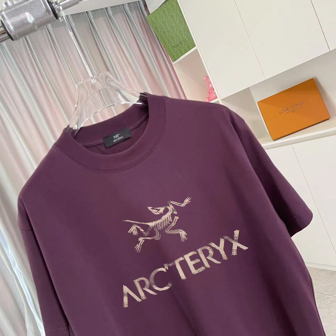 ARC'TERYX *2025 New Arrival logo t g Same Style Size：S M L XL XXL ：Black White Green Purple